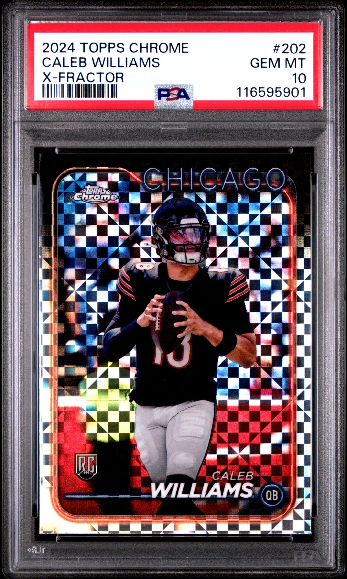 2024 Topps Chrome #202 Caleb Williams PSA 10