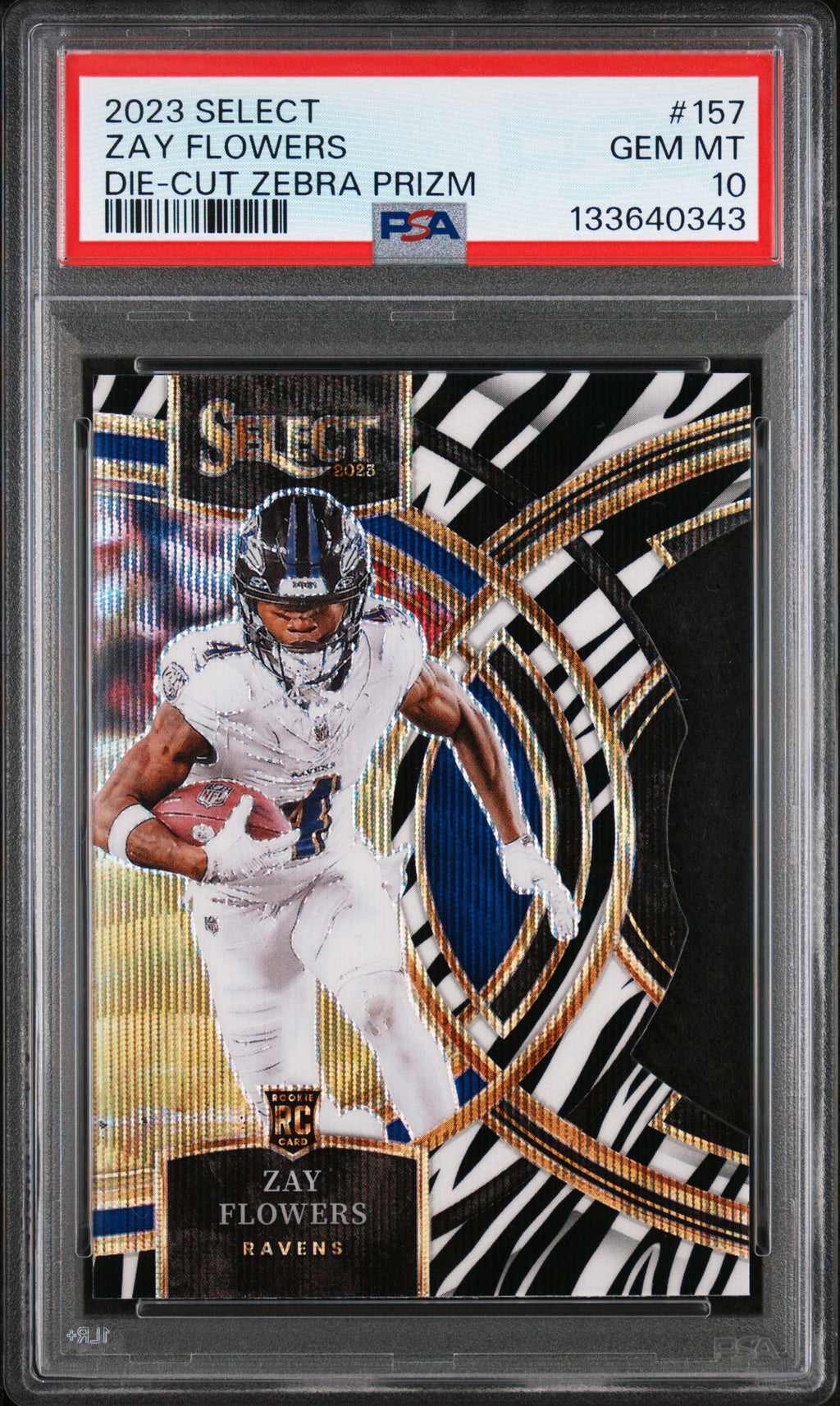 2023 Panini Select #157 Zay Flowers PSA 10