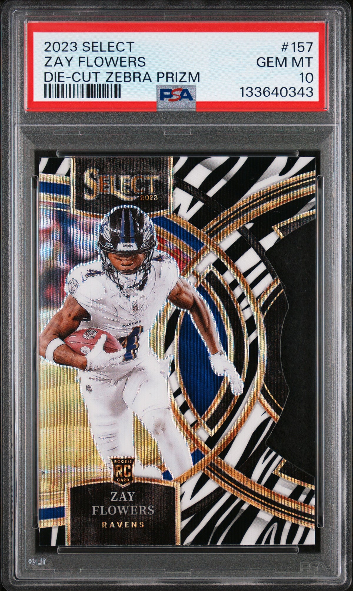 2023 Panini Select #157 Zay Flowers PSA 10