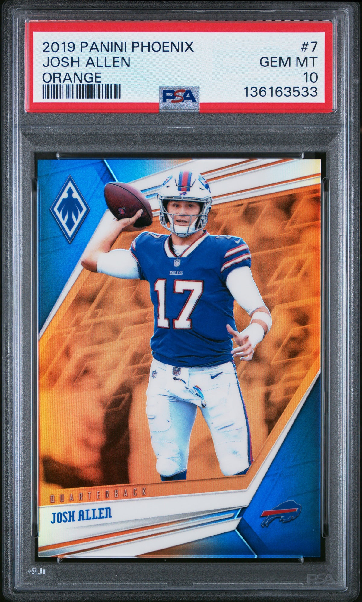 2019 Panini Phoenix #7 Josh Allen PSA 10