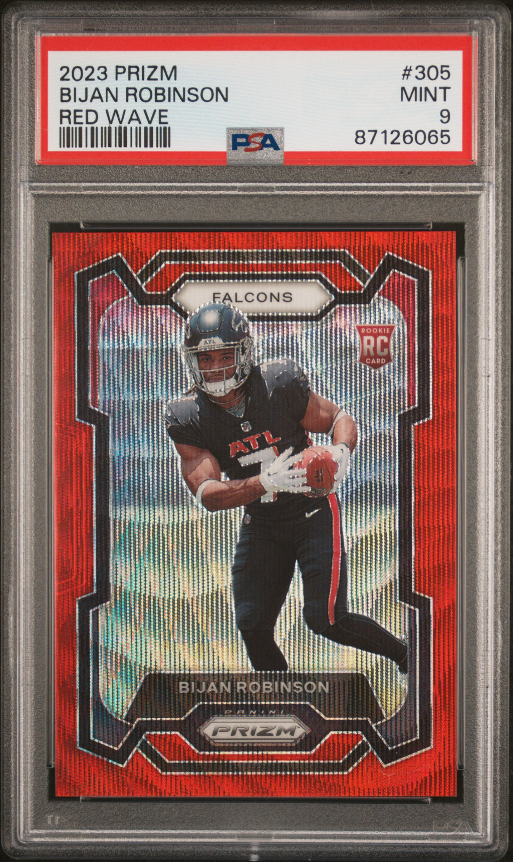 2023 Panini Prizm #305 Bijan Robinson PSA 9