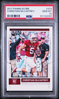 2017 Panini Score #373 Christian Mccaffrey PSA 10