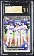2025 Now Topps #7 Ohtani/Yamamoto/Sasaki CGC 10
