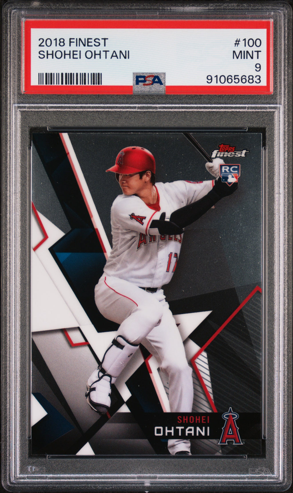 2018 Finest #100 Shohei Ohtani PSA 9