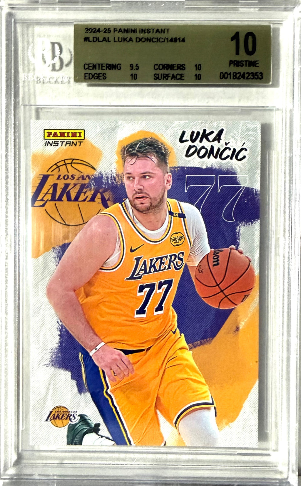 2024-25 Panini Instant Luka Doncic #LD-LAL BGS Pristine 10