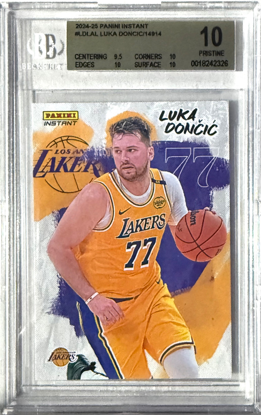 2024-25 Panini Instant Luka Doncic #LD-LAL BGS Pristine 10