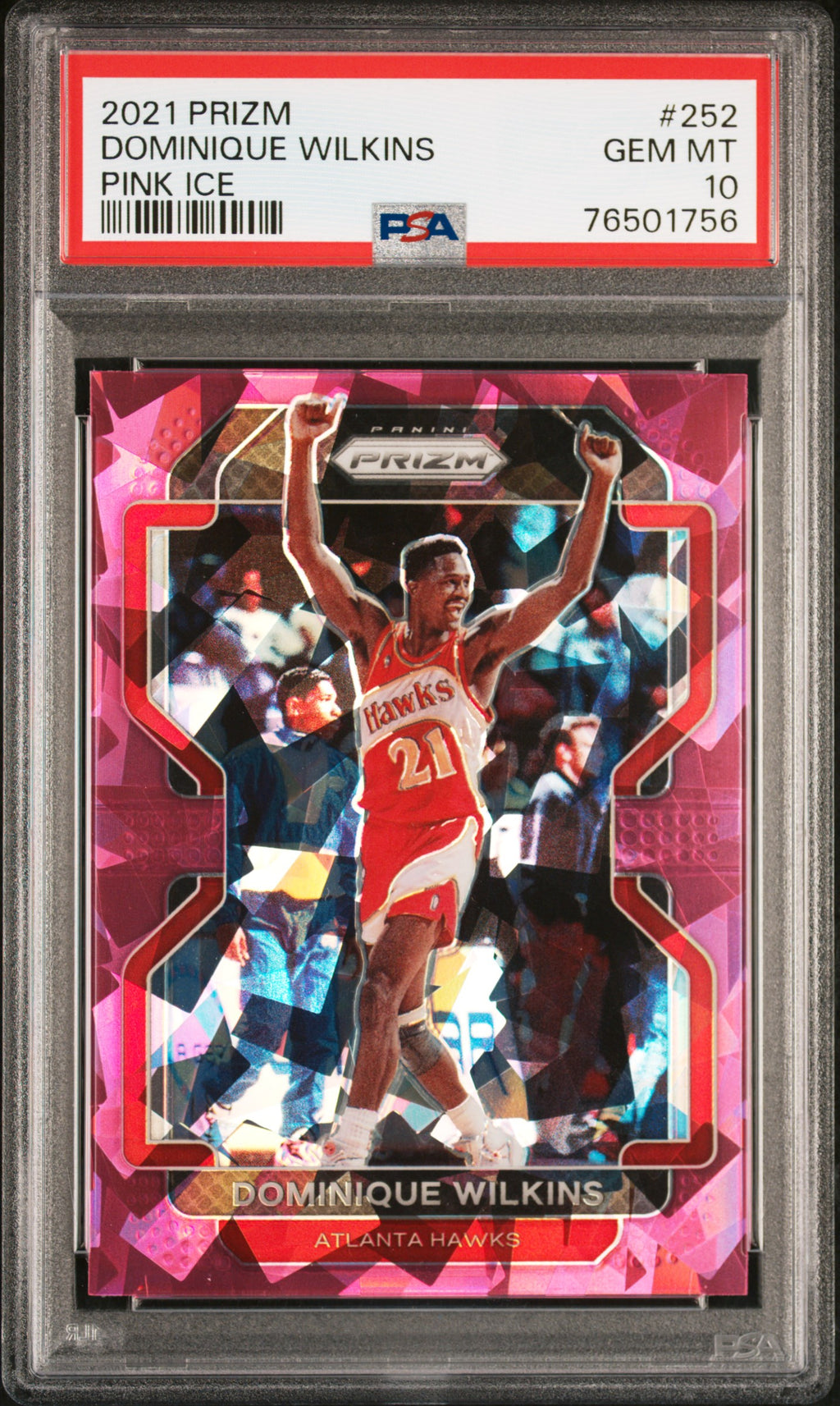 2021 Panini Prizm #252 Dominique Wilkins PSA 10 POP 1