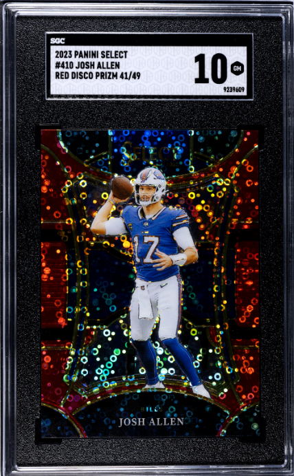 2023 Panini Select #410 Josh Allen #41/49 SGC 10