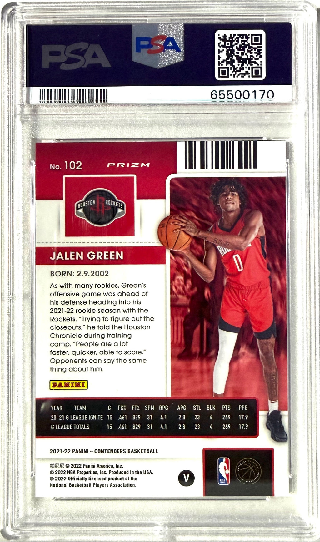 2021-22 Panini Contenders Panini #115 Corey Kispert RC PSA 9