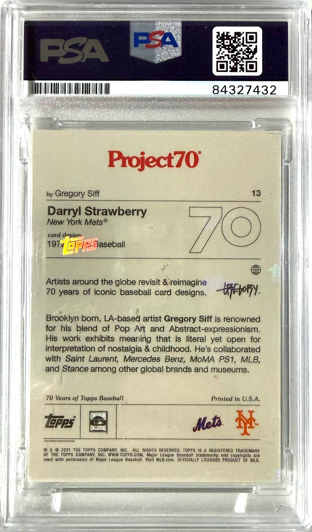 2021 Topps Project 70 Autograph