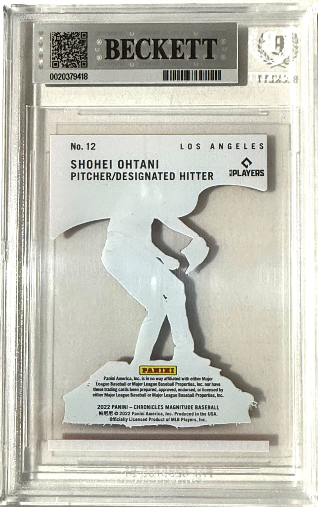2022 Panini Chronicles #12 Shohei Ohtani Magnitude Purple