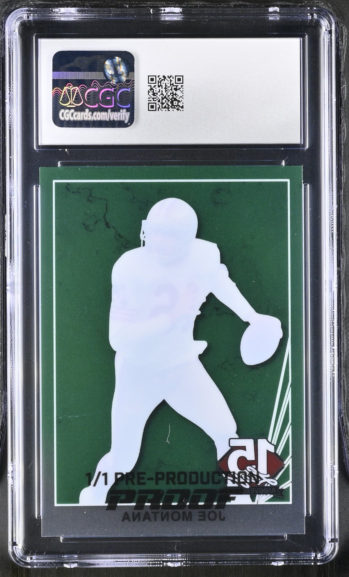 2025 15th Anniversary #90B-82 Joe Montana '90 Leaf CGC 10 POP 1