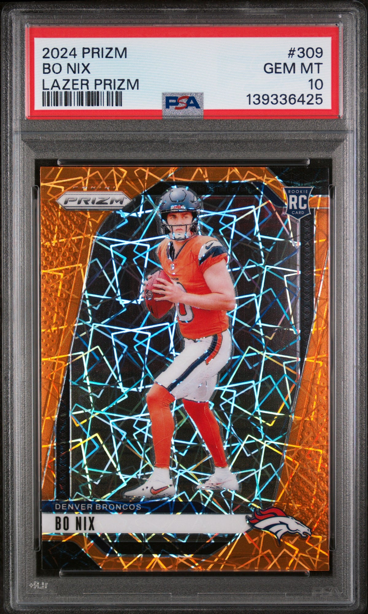2024 Panini Prizm #309 Bo Nix PSA 10