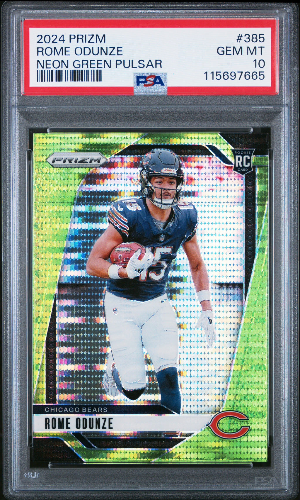 2024 Panini Prizm #385 Rome Odunze PSA 10