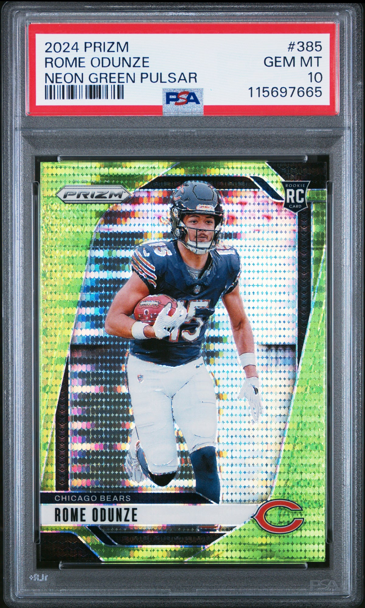 2024 Panini Prizm #385 Rome Odunze PSA 10
