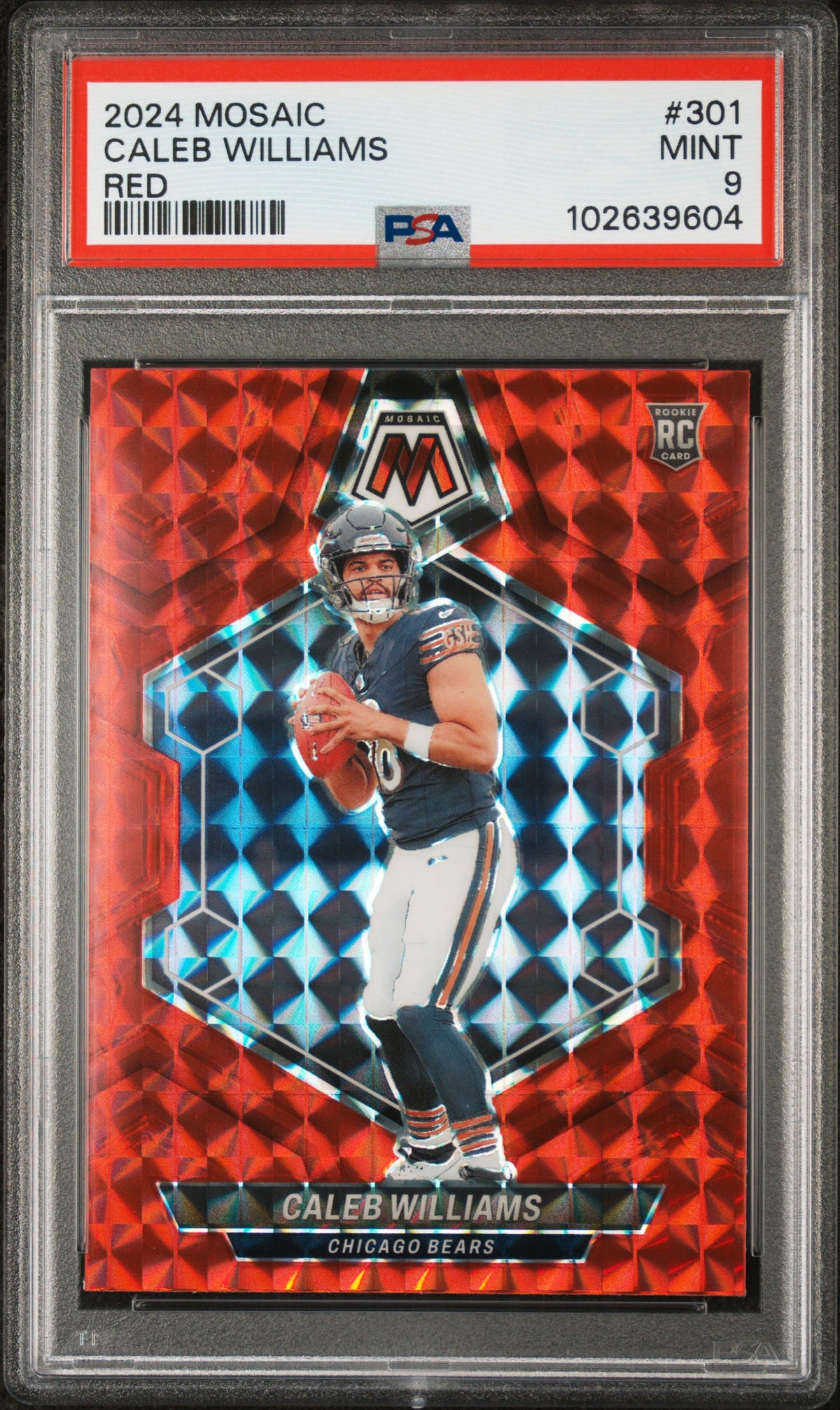 2024 Panini Mosaic #301 Caleb Williams PSA 9