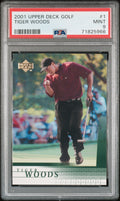2001 Upper Deck Golf #1 Tiger Woods PSA 9