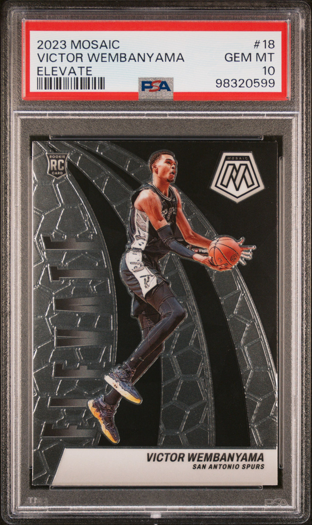 2023 Panini Mosaic Elevate #18 Victor Wembanyama PSA 10