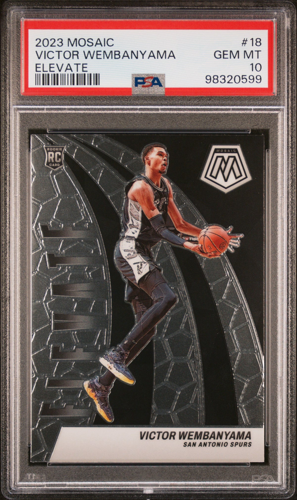 2023 Panini Mosaic Elevate #18 Victor Wembanyama PSA 10