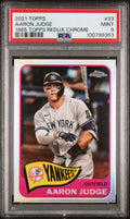 2021 Topps 1965 Topps Redux Chrome #33 Aaron Judge 1965 Topps Redux Chrome PSA 9