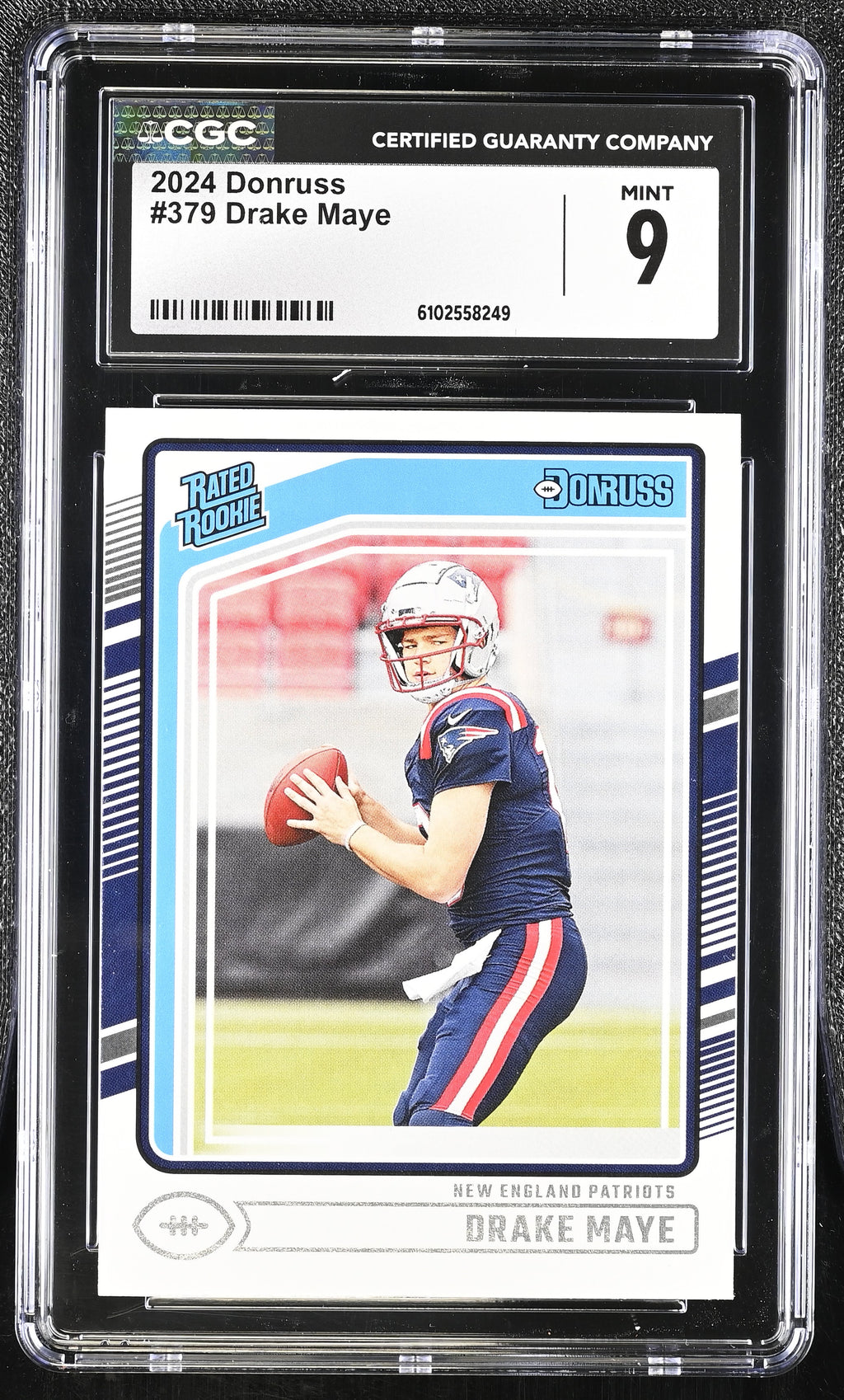 Donruss #379 Drake Maye CGC 9