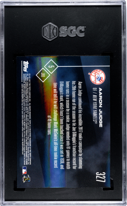 2017 Topps Now #327 Aaron Judge SGC 10