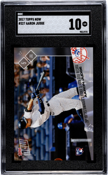 2017 Topps Now #327 Aaron Judge SGC 10