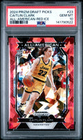 2024 Panini Prizm Draft Picks All-American Prizm #23 Caitlin Clark PSA 10