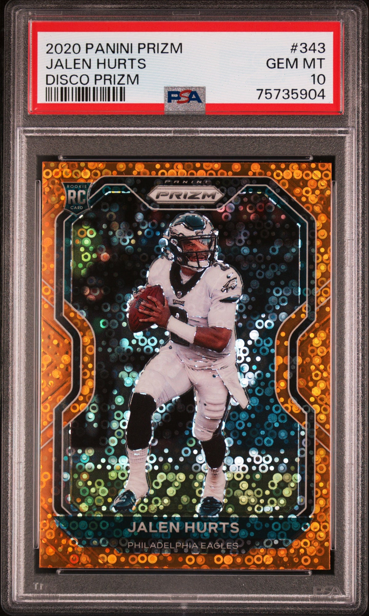 2020 Panini Prizm Panini #343 Jalen Hurts RC PSA 10