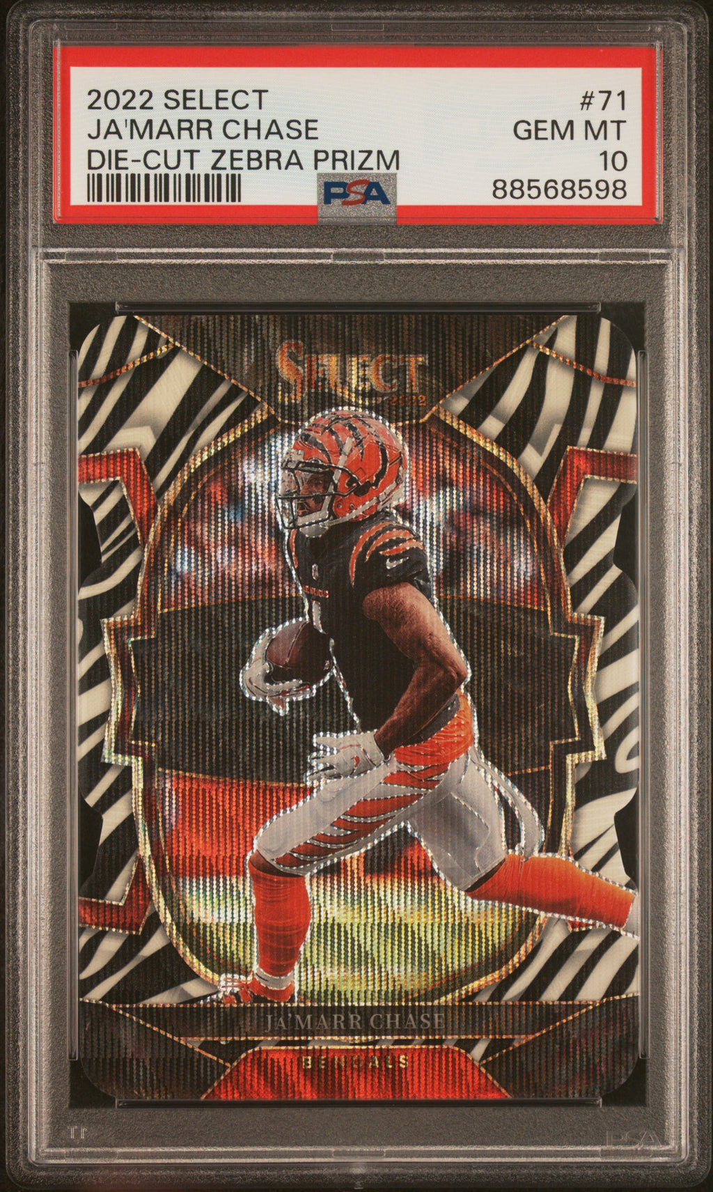 2022 Panini Select Selecr #71 Ja'Marr Chase PSA 10
