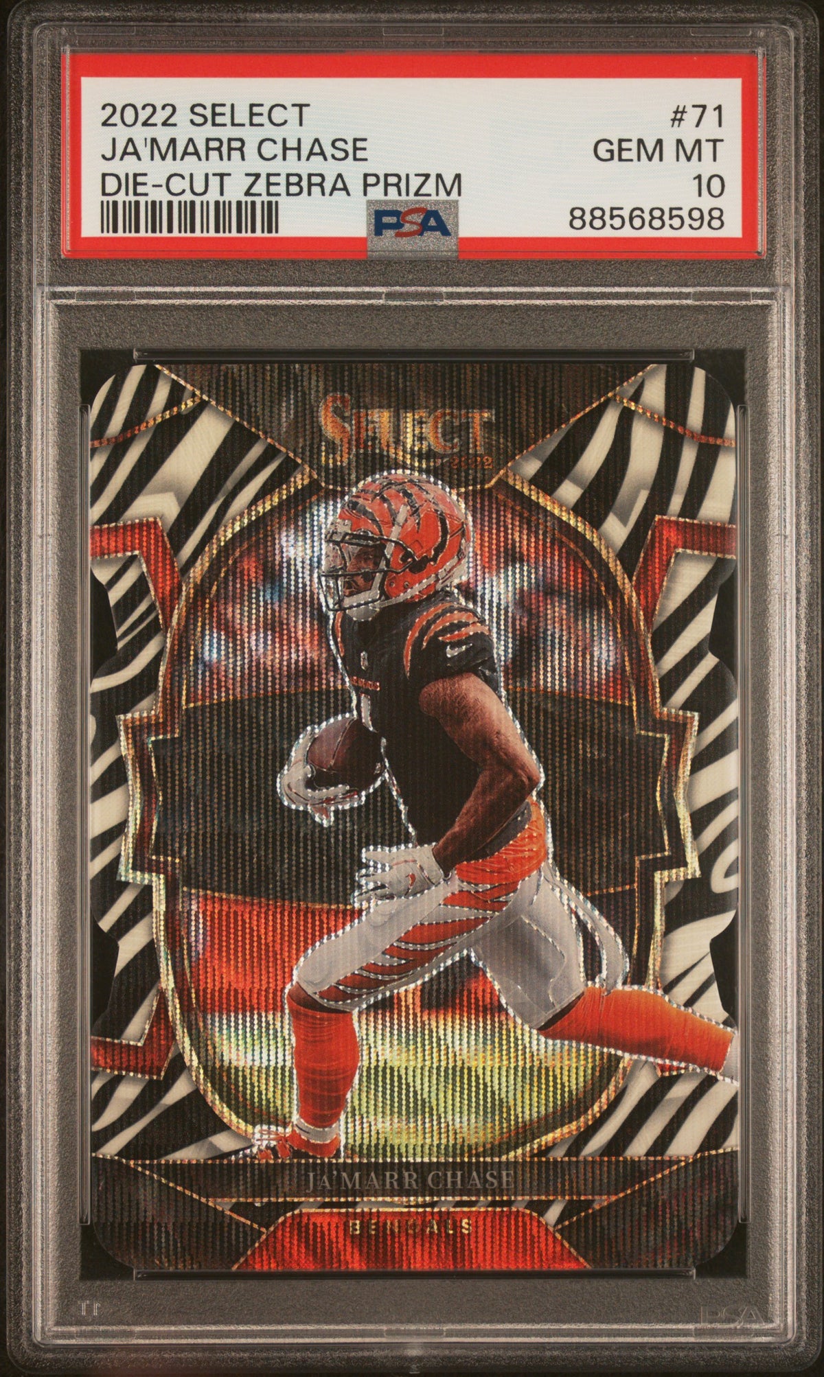2022 Panini Select Selecr #71 Ja'Marr Chase PSA 10