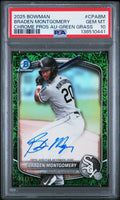 2025 Bowman Chrome Prospect Auto #CPABM Green Grass Braden Montgomery PSA 10 #99