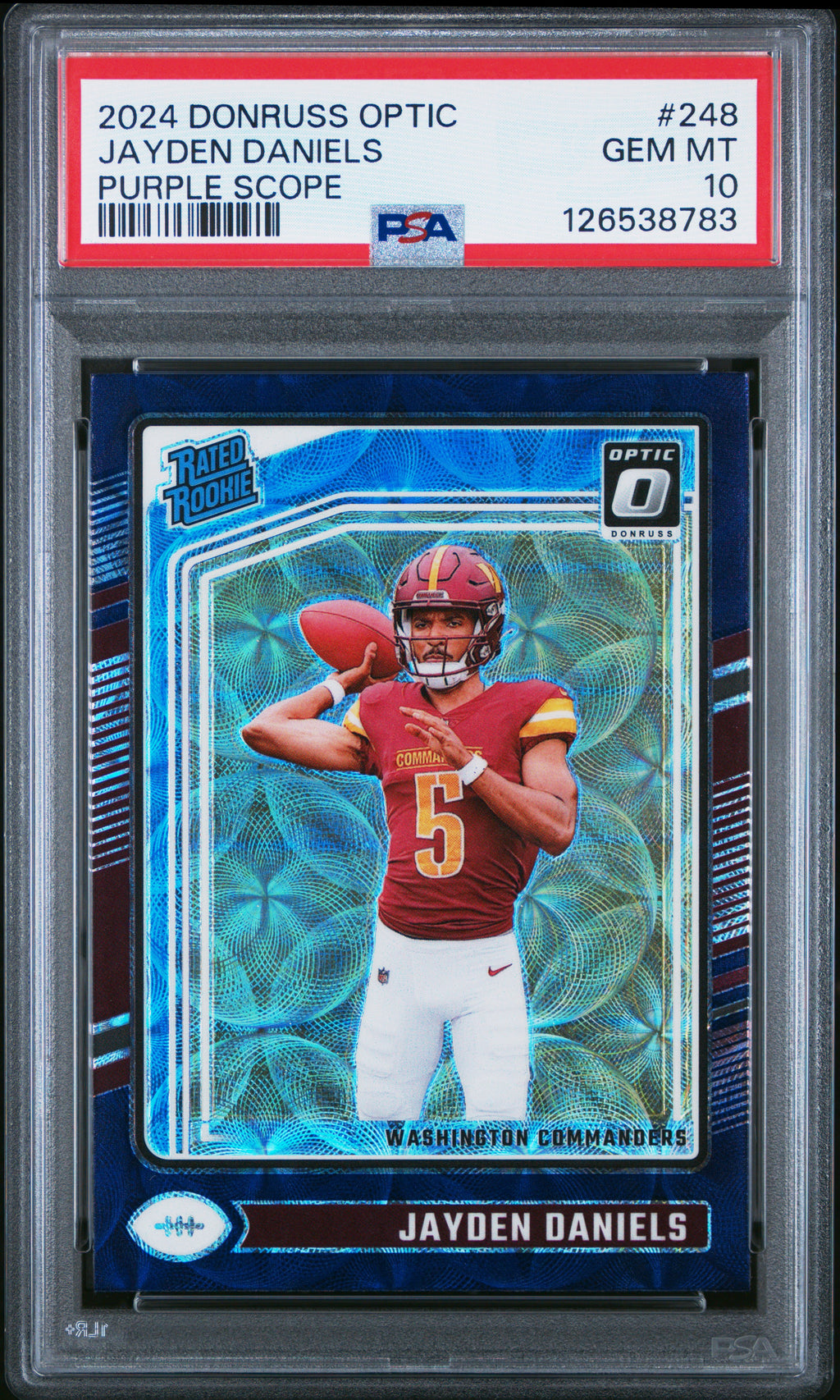 2024 Panini Donruss Optic #248 Jayden Daniels PSA 10