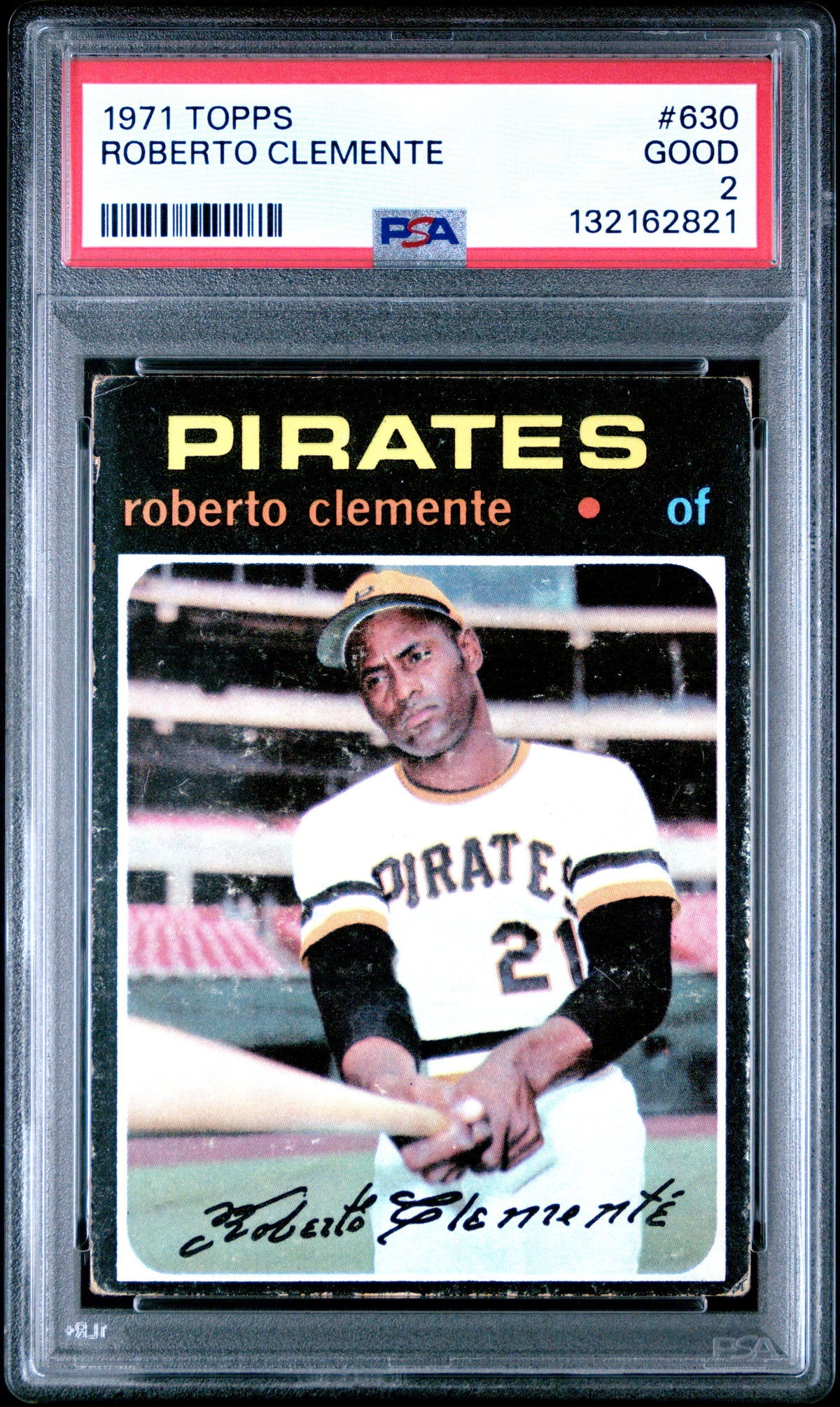 1971 Topps Topps #630 Roberto Clemente PSA 2