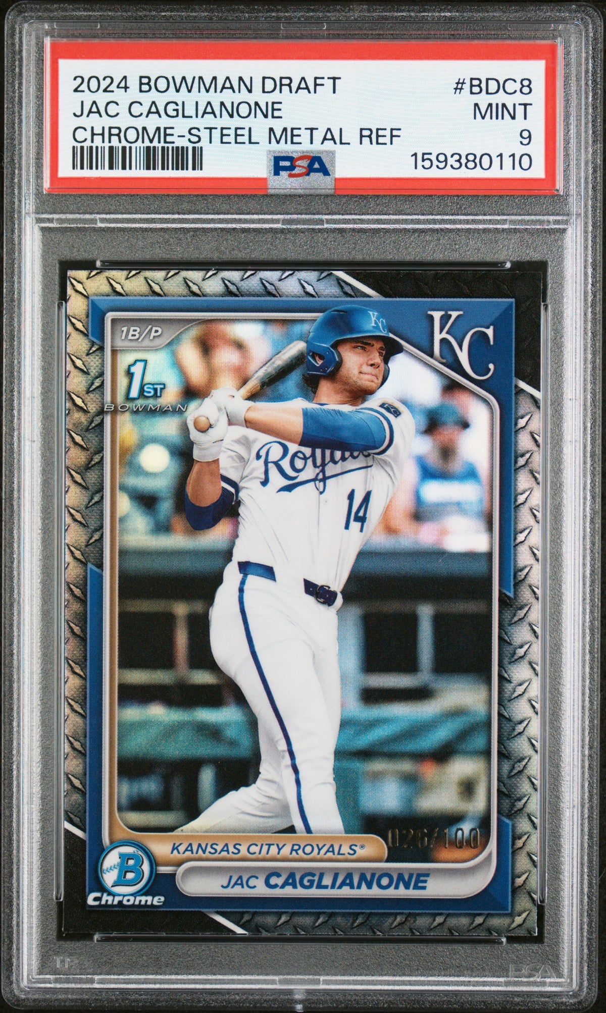 2024 Bowman Draft Bowman #BDC8 Jac Caglianone PSA 9