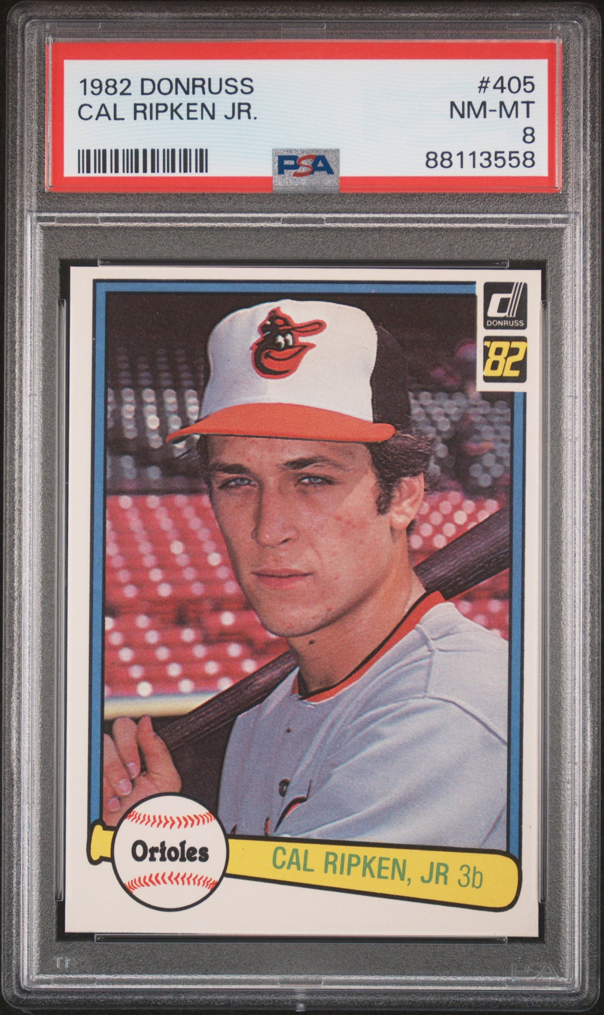 1982 Donruss Donruss #405 Cal Ripken Jr. PSA 8