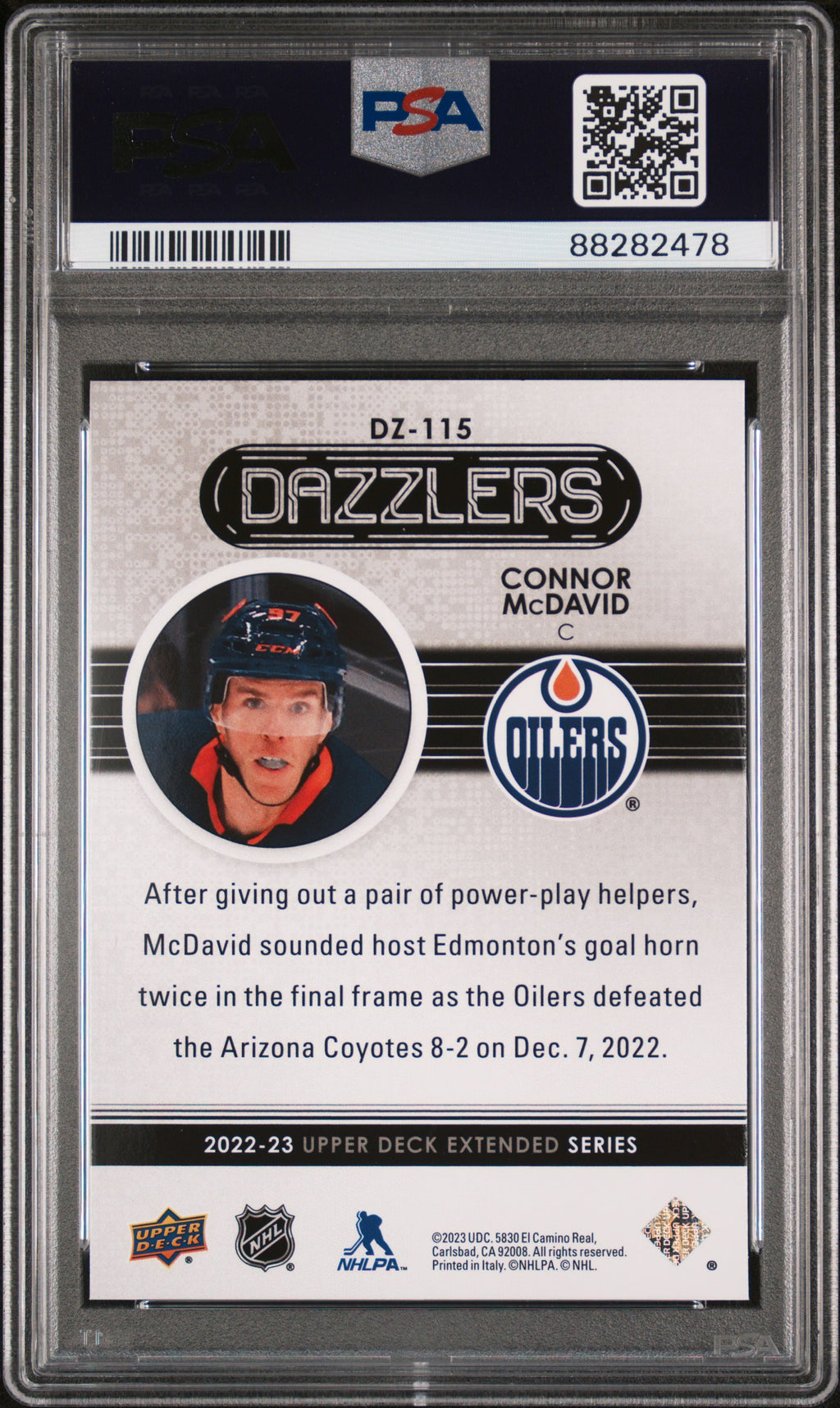 2022 Upper Deck Dazzlers #DZ115 Connor Mcdavid PSA 10 READ DESCRIPTION