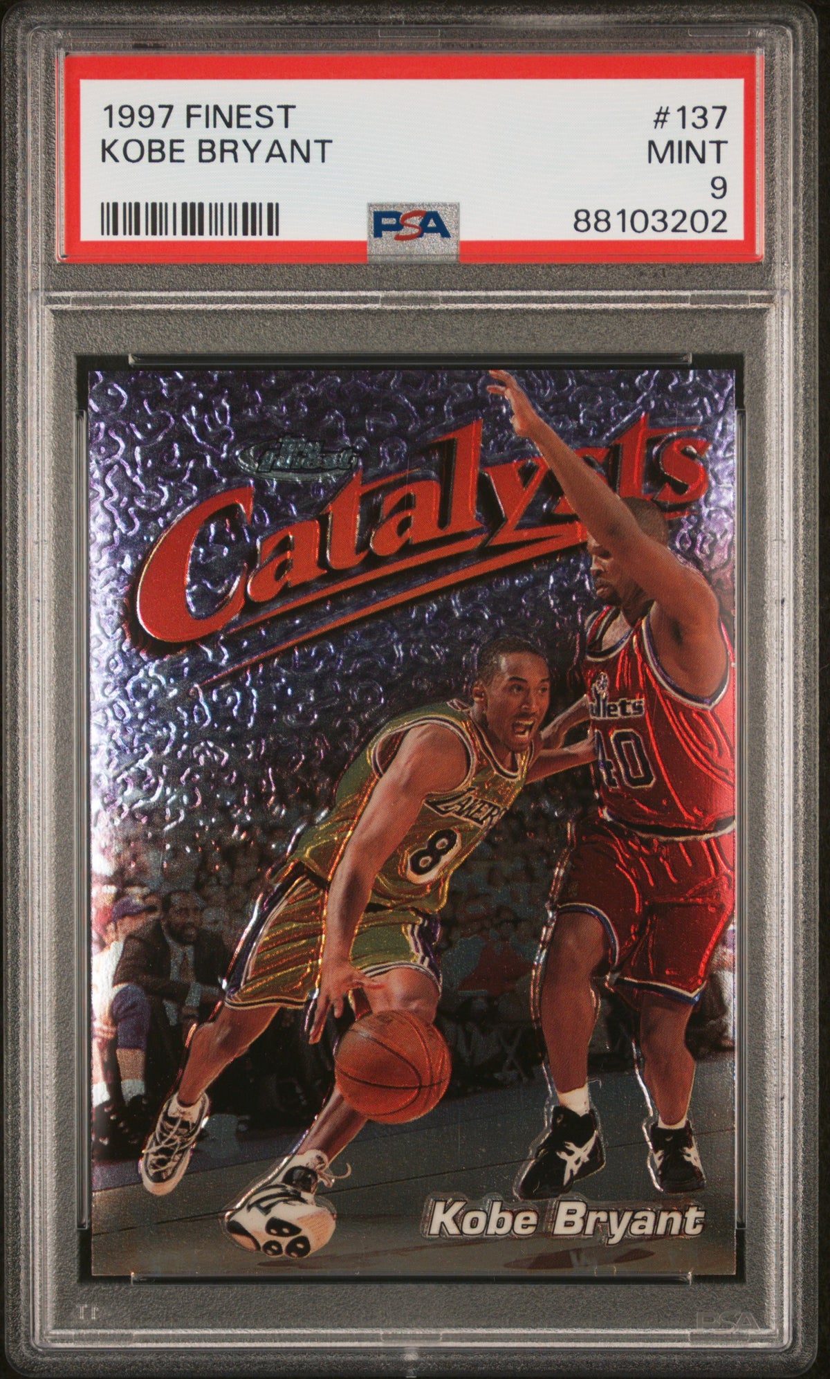 1997 Finest Finest #137 Kobe Bryant PSA 9