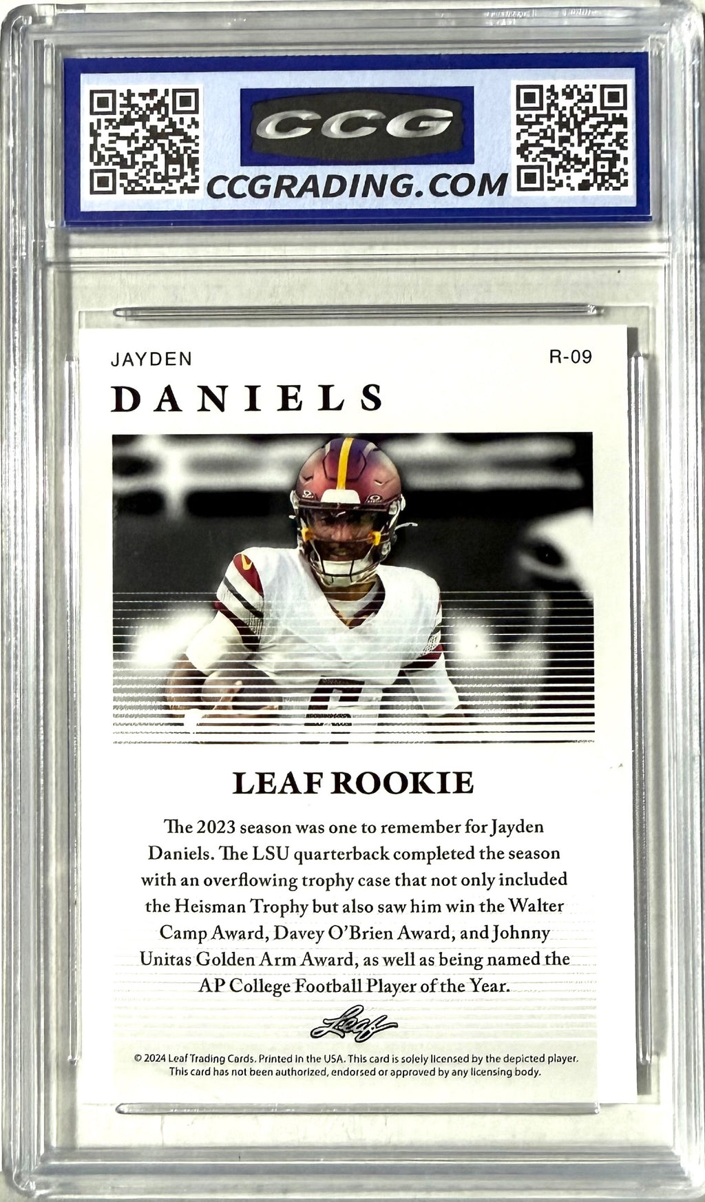2024 Leaf Special Release Rookie Achievement Leaf #RA-24 Jayden Daniels Other 10