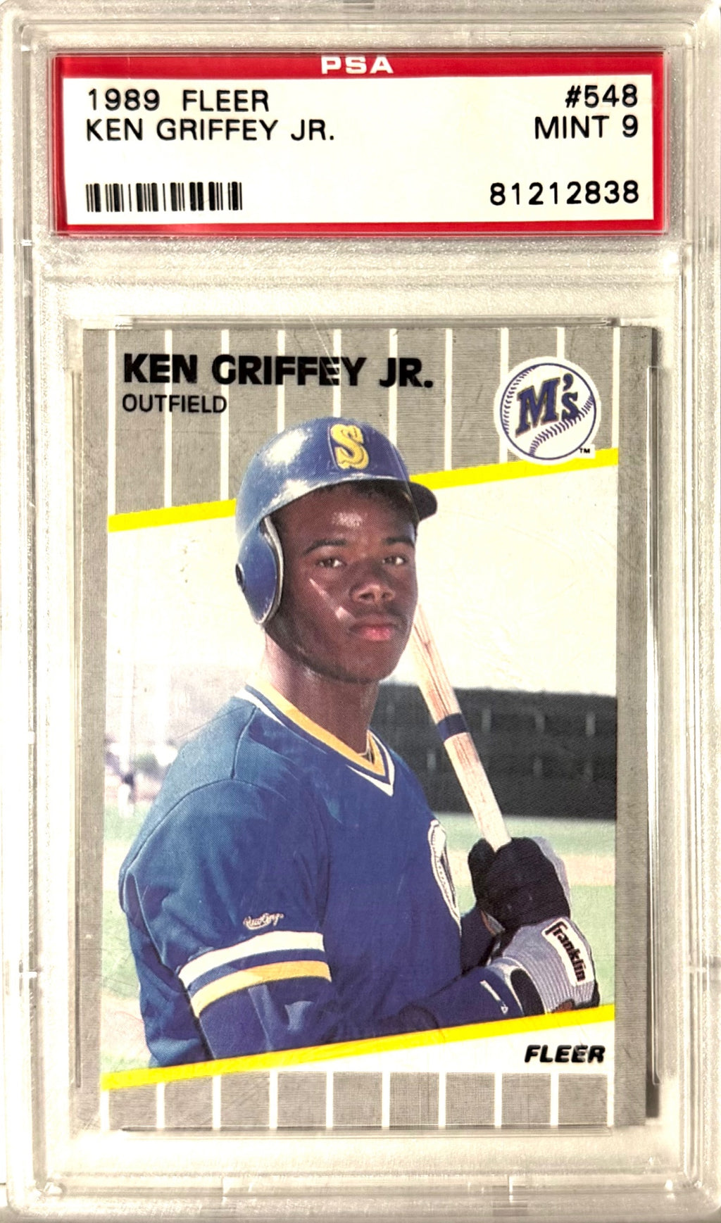 1989 Fleer Fleer #548 Ken Griffey Jr. RC PSA 9