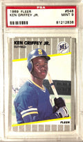 1989 Fleer Fleer #548 Ken Griffey Jr. RC PSA 9